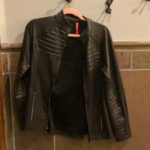 Spanx faux leather jacket